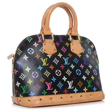 louis vuitton alma black multicolor kylie jenner|louis vuitton alma inside.